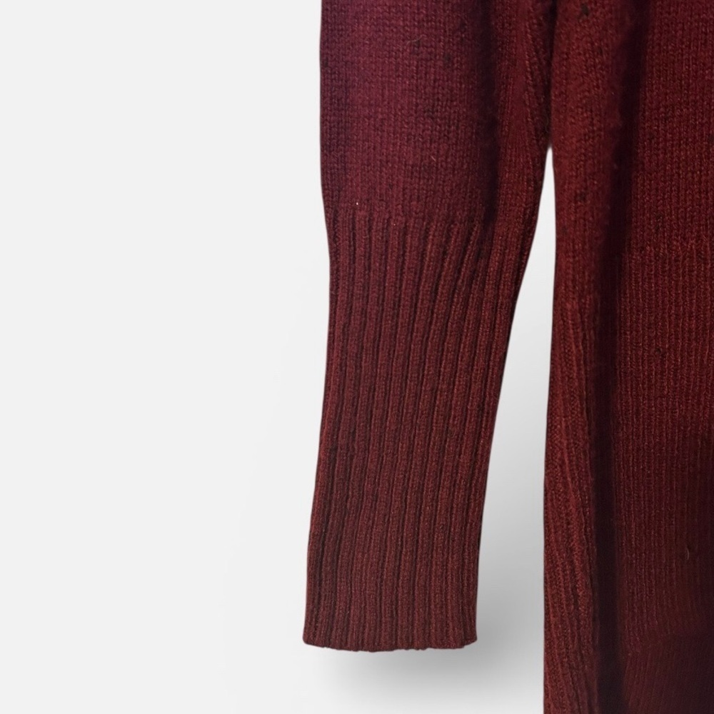 Ricki’s Burgundy Cowl Neck Sweater High Low Knit Pullover Women’s Small - Picture 8 of 8